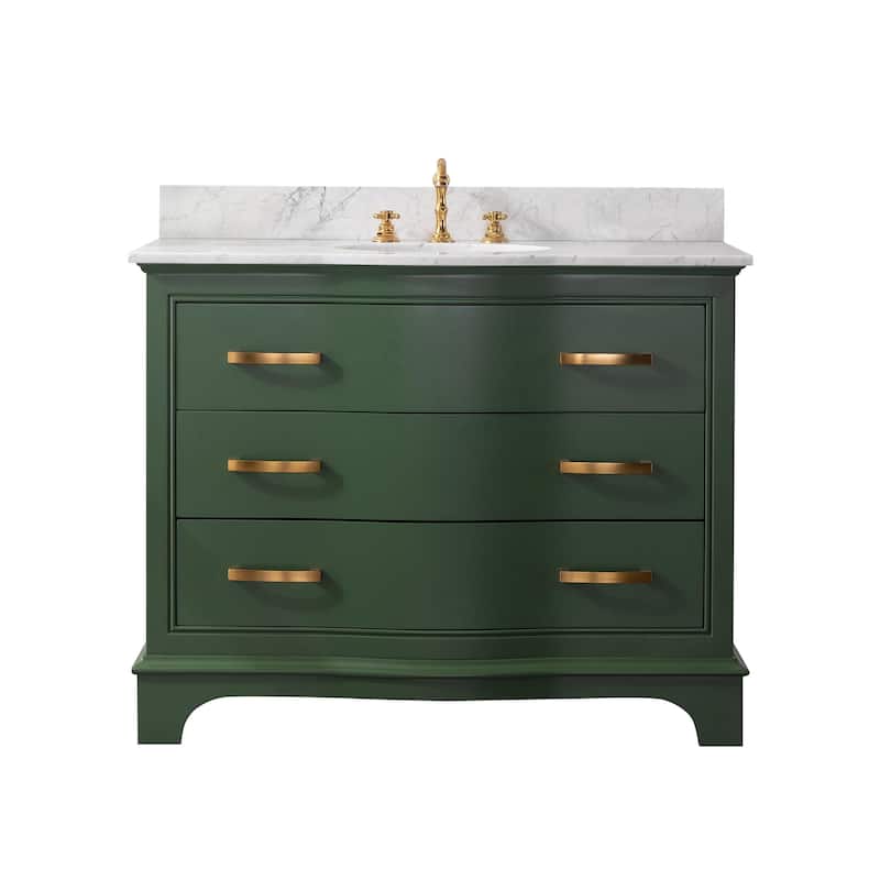Sudio Design Monroe 42" Bathroom Vanity - 42" Single Sink - Evergreen
