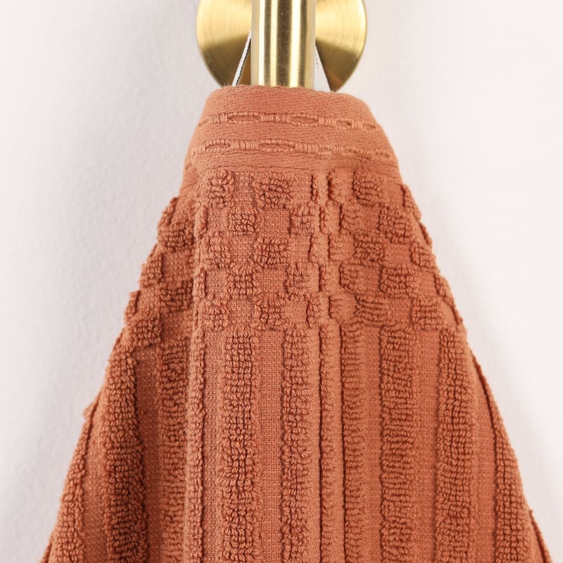 Superior Soho Ribbed Cotton Bath Towel Set of 2