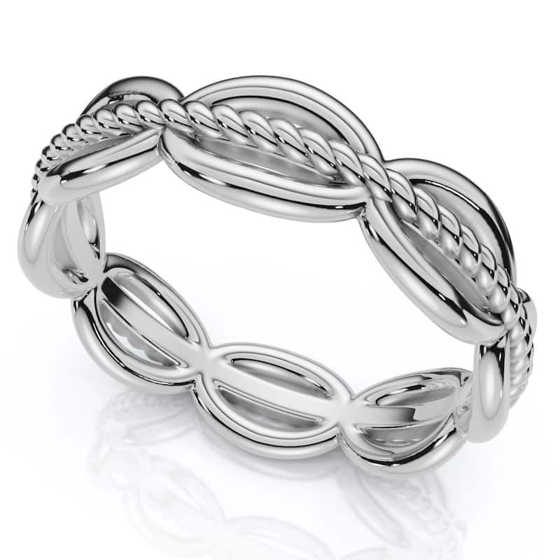 Bliss Diamond Gold or Platinum Angi Stackable Anniversary Wedding Band