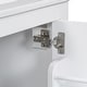preview thumbnail 89 of 191, GDFStudio - Aurora Wood Bathroom Vanity Set with Ceramic Sink and Divided Drawers