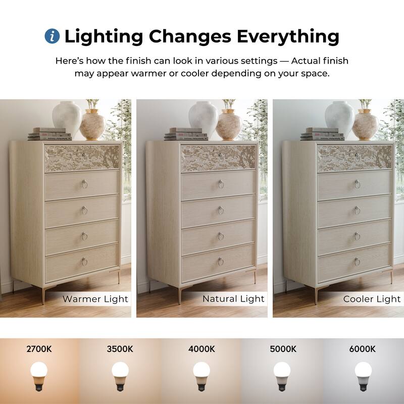 Furniture of America Fable Modern 3-Piece Solid Wood Panel Bedroom Set