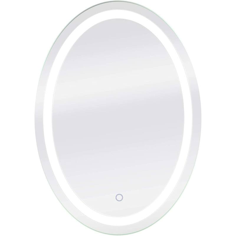Edison Oval LED Tri-Color Mirror with Touch On/OFF Dimmer & Anti-Fog Function - Clear - 30x42 - 30x42