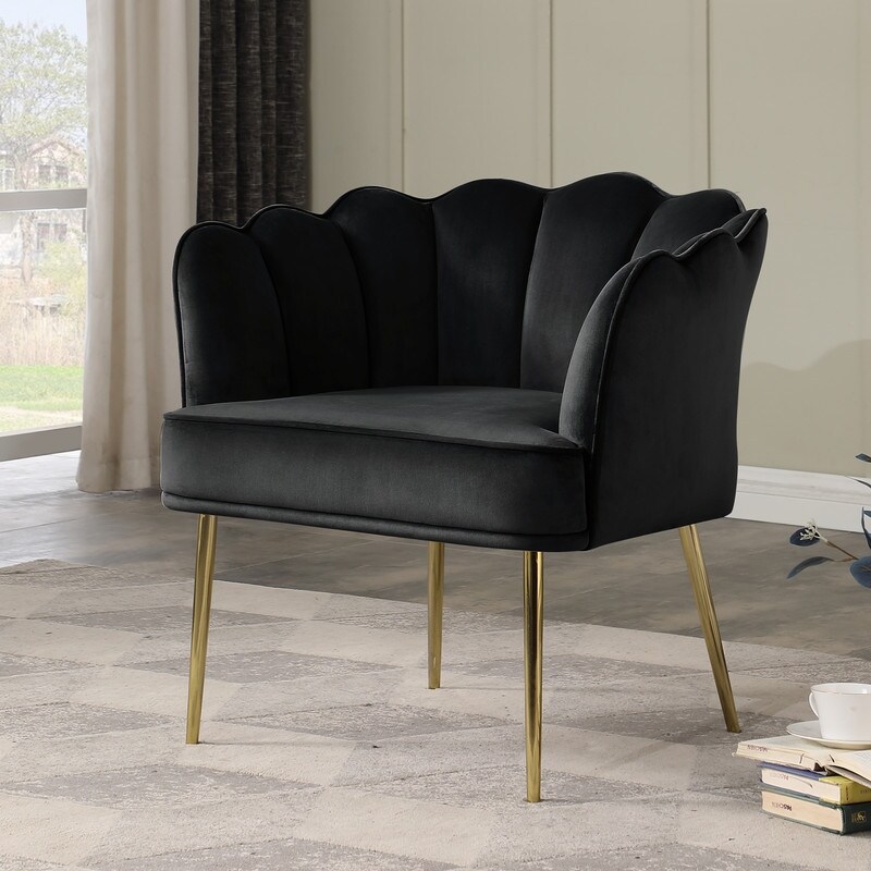 Best Master Furniture Carter Contemporary Velvet Upholstered