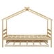 preview thumbnail 11 of 9, Twin Size House Bed Frame for Kids with Trundle, No Box Spring Needed