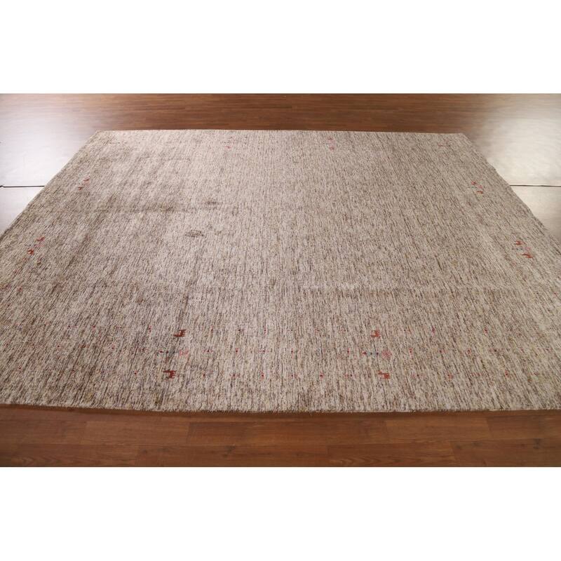 Gabbeh Area Rug Handmade Living Room Wool Carpet - 8'2"x 9'11"