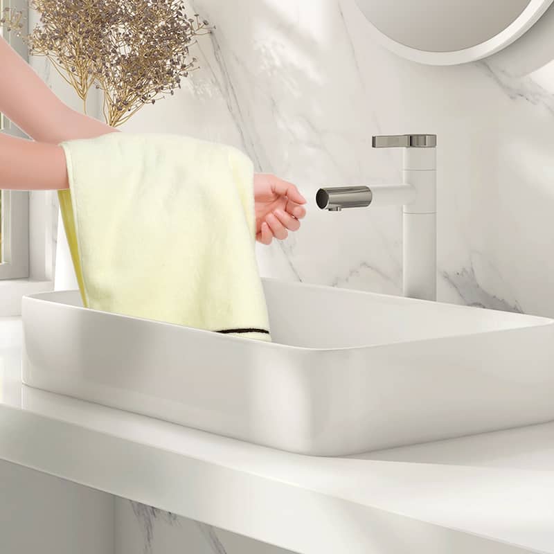 100% Cotton Hand Towels 14" x 30", Lightweight, Soft, Absorbent Washcloths Set for Home Bathroom Hotel - 14" x 30"