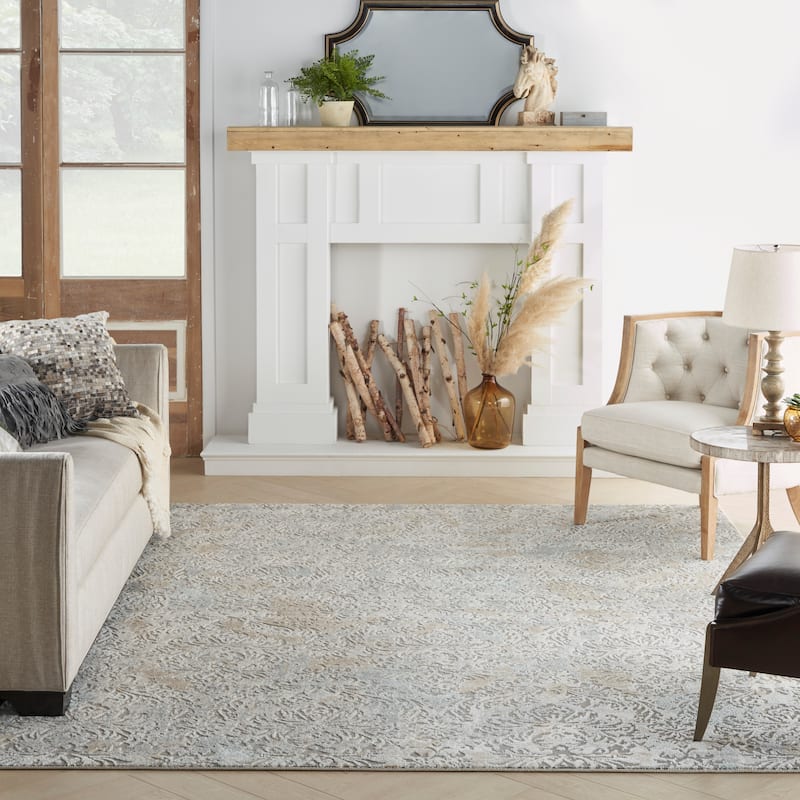 Nourison Marmara Contemporary French Country Damask Area Rug