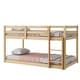 preview thumbnail 6 of 10, Natural Twin Wood Loft Bed with Ladder & Fence
