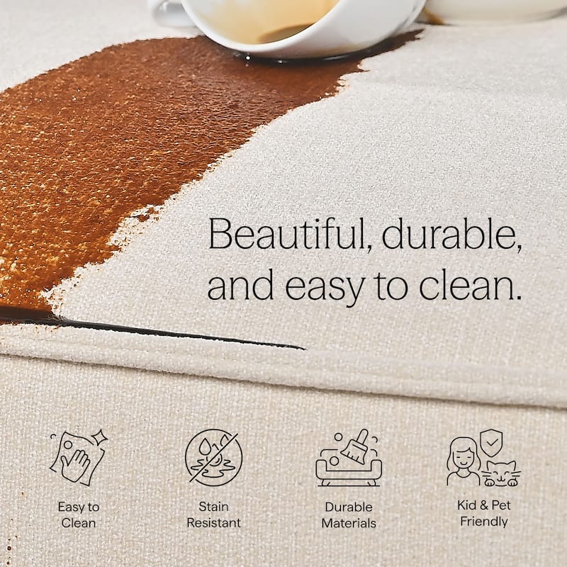 Restore 5-Piece Performance Fabric Upholstered Modular L-Shaped Sofa