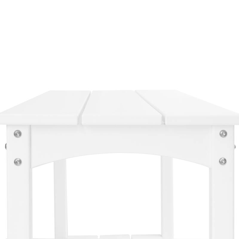 Laguna Hdpe All Weather Outdoor Patio Two Shelf Table