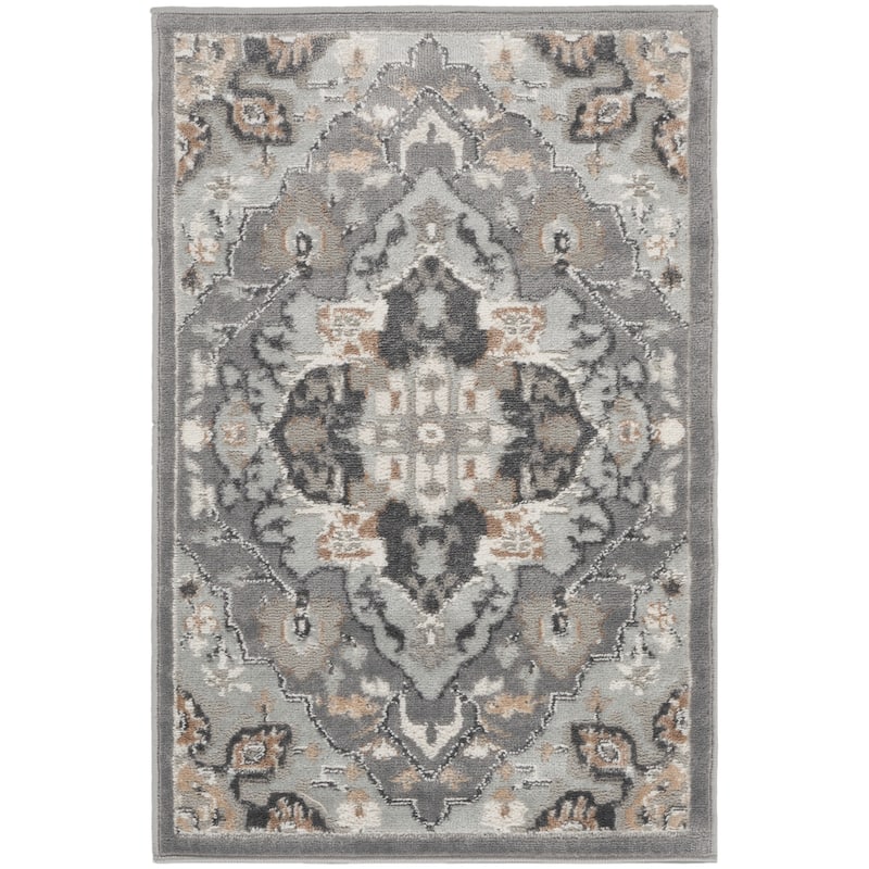 Nourison Elation Persian Floral Medallion Area Rug