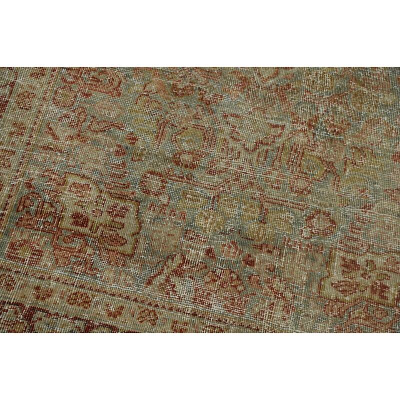 Hand Knotted Oriental 100% Wool Carpet Traditional Floral Navy Blue & Blues Mahal Area Rug - 6' 4'' X 4' 2''
