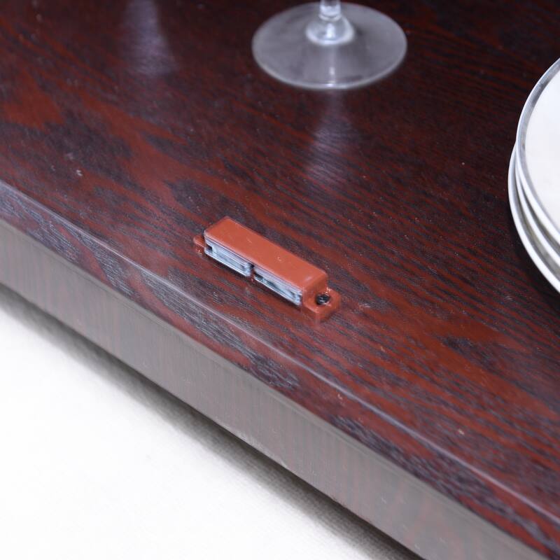 Spacious size sideboard 2 clear tempered glass doors buffet with adjustable shelf