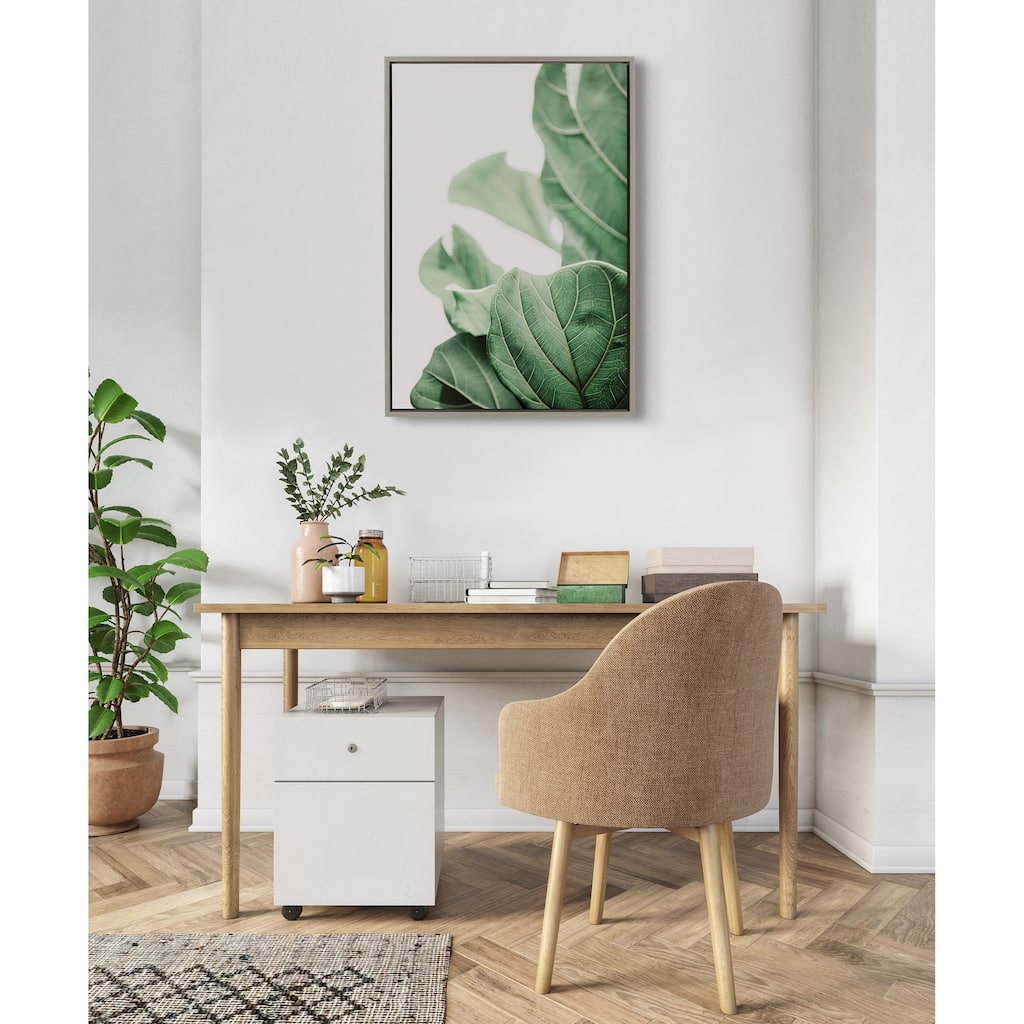 Kate and Laurel Sylvie Plant Study 7 Framed Canvas by Alicia Abla