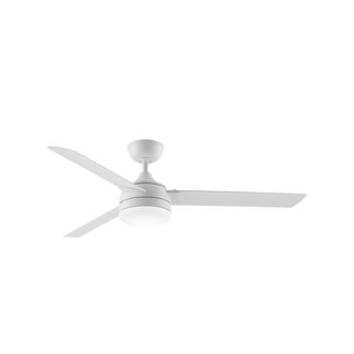 Fanimation Xeno Wet 56 inch Indoor/Outdoor Ceiling Fan with LED Light Kit and Remote - Matte White