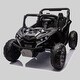 preview thumbnail 1 of 3, 24V Two-Seater Kids UTV Ride On with Remote, Shock Absorber, Large Wheels, Music, USB, LED Lights for 3+ Years Old Black