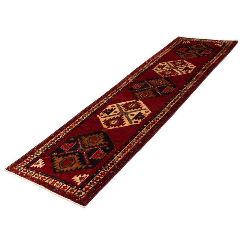 ECARPETGALLERY Hand-knotted Konya Anatolian Red Wool Rug - 3'7 x 12'11