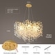 preview thumbnail 6 of 22, Crystal Tree Branch Chandelier Modern Round Ceiling Pendant Light