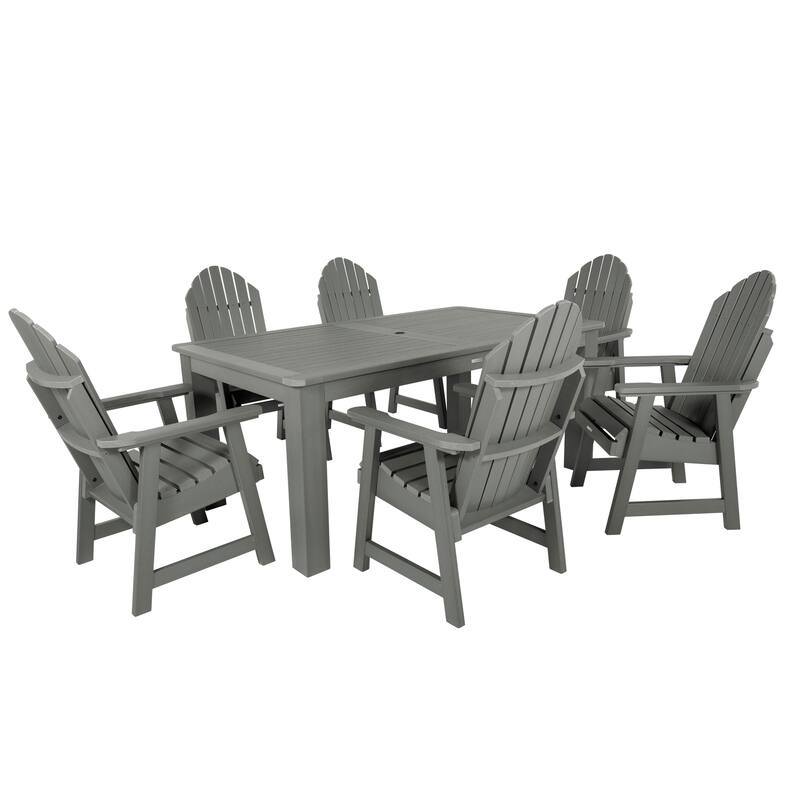 Hamilton 7-piece Outdoor Dining Set - 42" x 72" Table, Dining-height - Coastal Teak