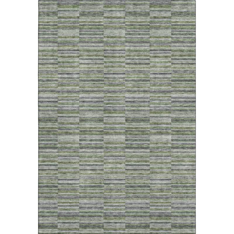Premium Washable Super Soft Geo Stripe Mayfield Rug