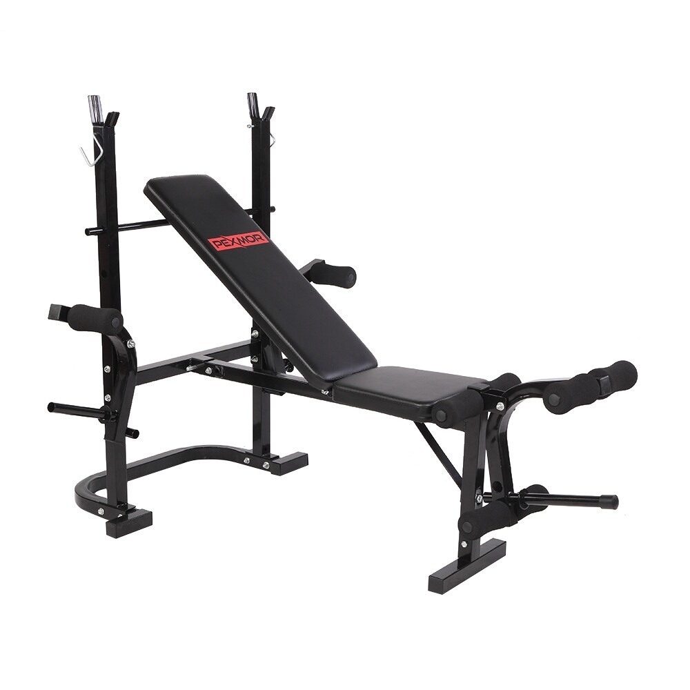 Adjustable Olympic Weight Bench With Leg Extensions Butterfly And Preacher Curl 4 Positions Workout Bench Overstock 31109950