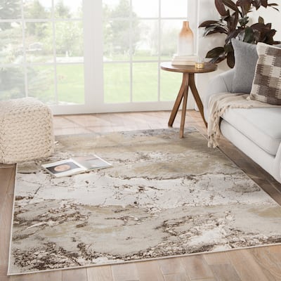 Silver Orchid Gregory Abstract Area Rug
