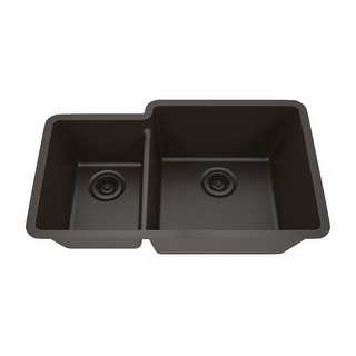 32 Inch Lexicon Platinum Quartz Composite Drop-in Undermount Galaxy Mocha - 19" W x 32" L x 9.75" H