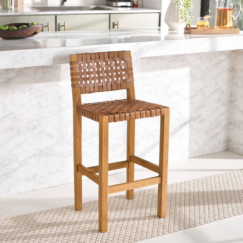 SAFAVIEH Home Sorrento 27-inch Counter Stool - 18"Wx18"Dx38"H