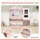preview thumbnail 2 of 5, Kids Wooden Doctor Play Set with Vet Clinic Station for Boys Girls