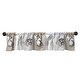 preview thumbnail 1 of 1, Bedtime Originals Little Rascals Gray/Taupe Animal and Leaf Print Window Valance