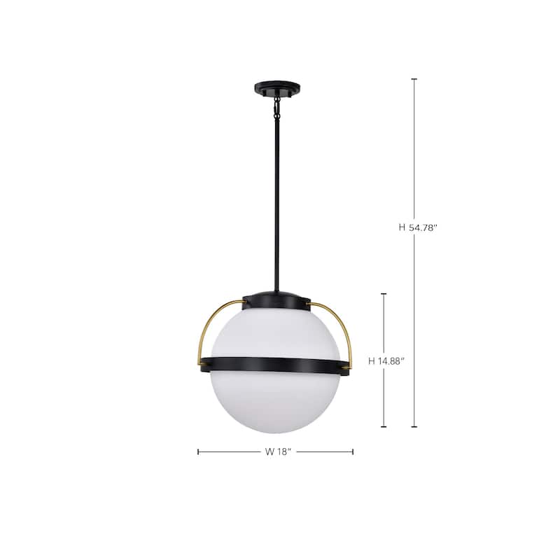 Nuvo Lighting 60/7775 Lakeshore 18" Wide Pendant with Shade