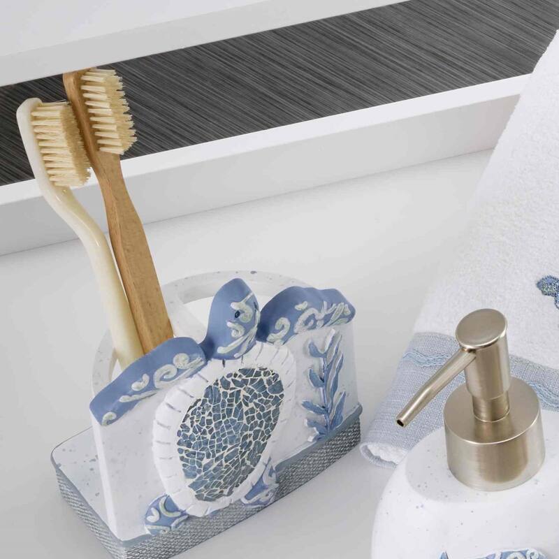 Avanti Linens Caicos Toothbrush Holder - White - Toothbrush Holder