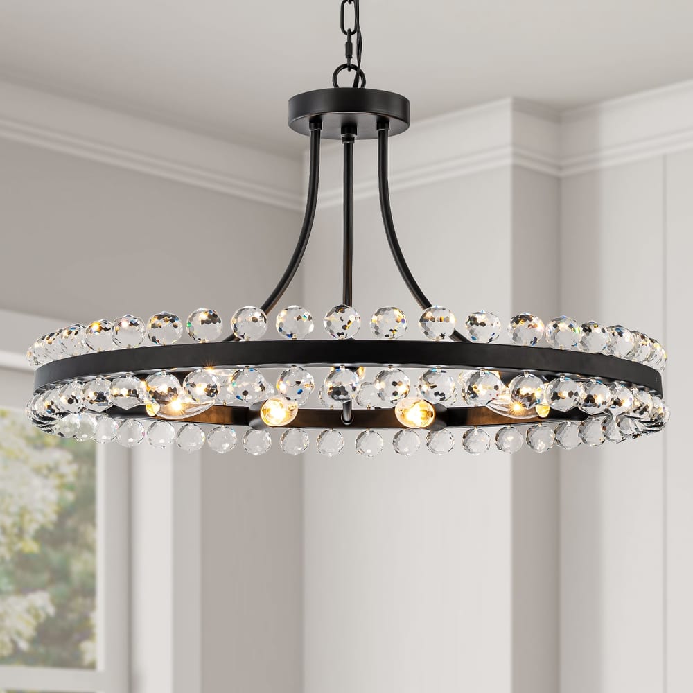 Starsky 4/9-Light Candle Style Wagon Wheel Chandelier
