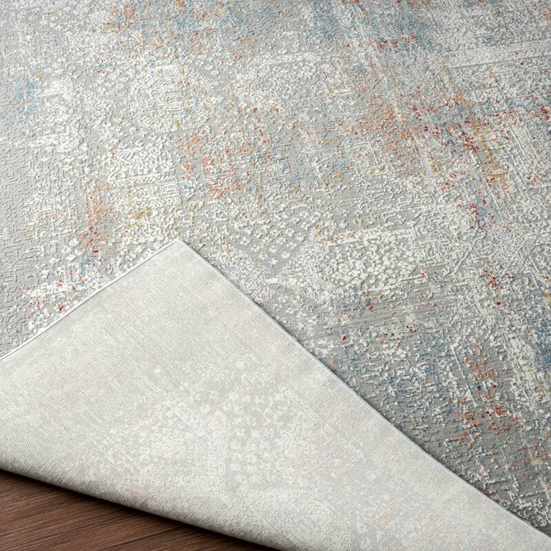 Dalton Sterling/Pewter Abstract Area Rug