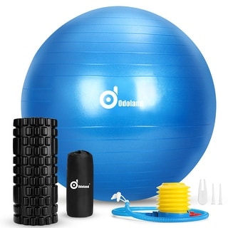 ODOLAND YOGA Column Kit , Massage Foam Roller Kit & 65cm Fitness