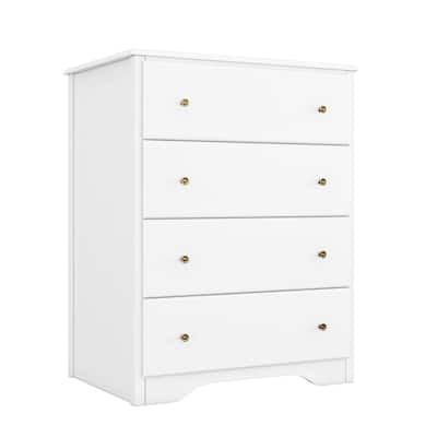 Dresser with 4 Drawers, Modern Dressers for Bedroom, Chest of Drawers ...