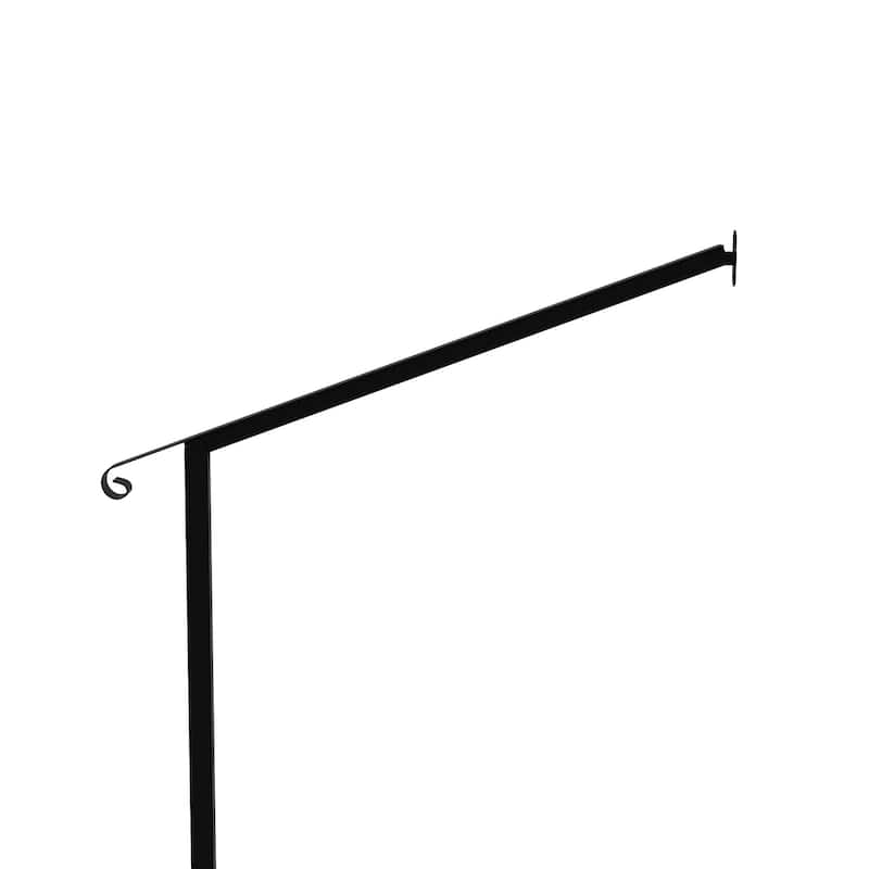 Iron Handrail Elegant Outdoor Rail for Stairs, Porches, and Walkways