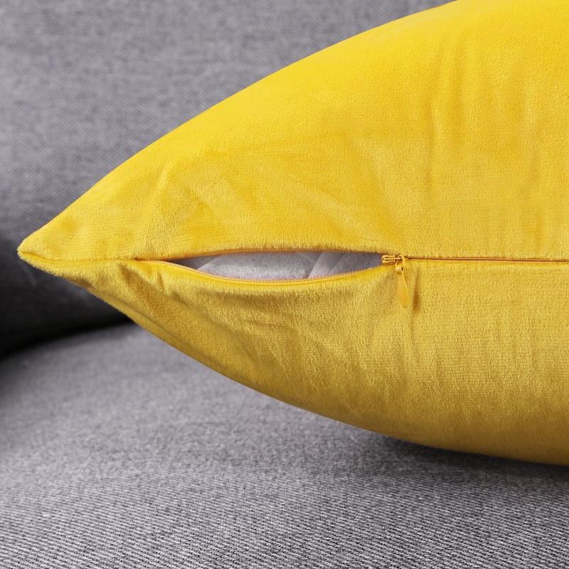 Deconovo Velvet Throw Pillow Covers 4 PCS (Cover Only)