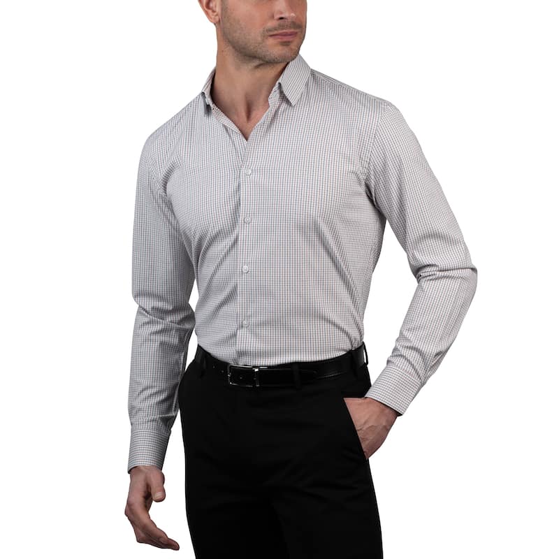 Ben Sherman Men's Check Wrinkle-Resistant Dress Shirt - Regular Fit