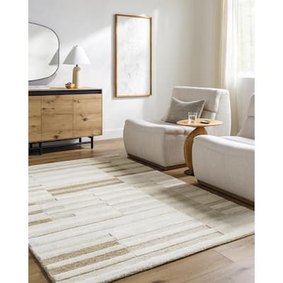 Livabliss Scandinavian Brook Stripe Area Rug
