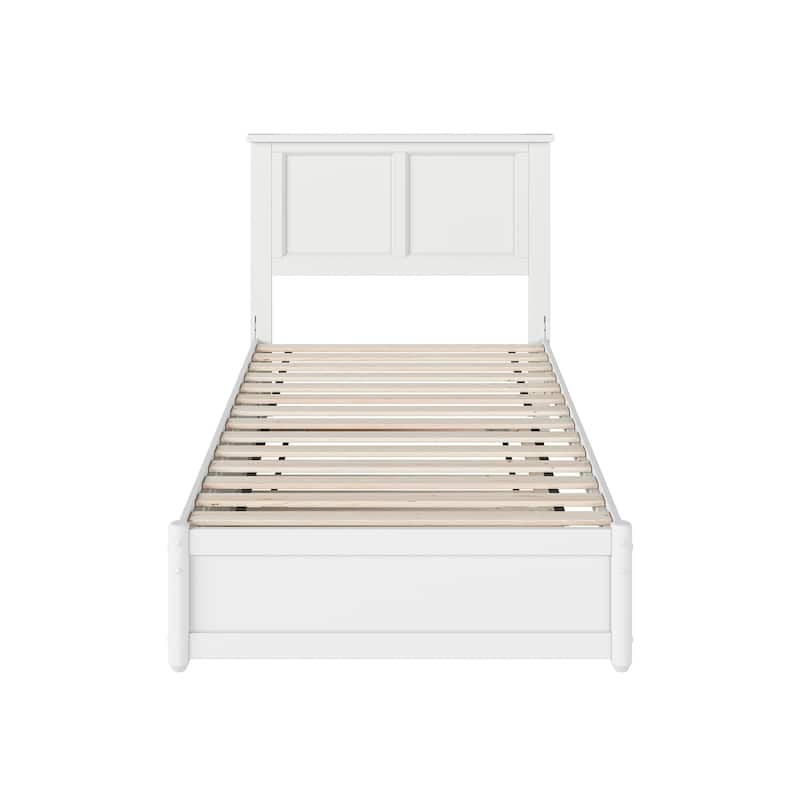 Felicity Platform Bed with Panel Footboard and Twin Trundle