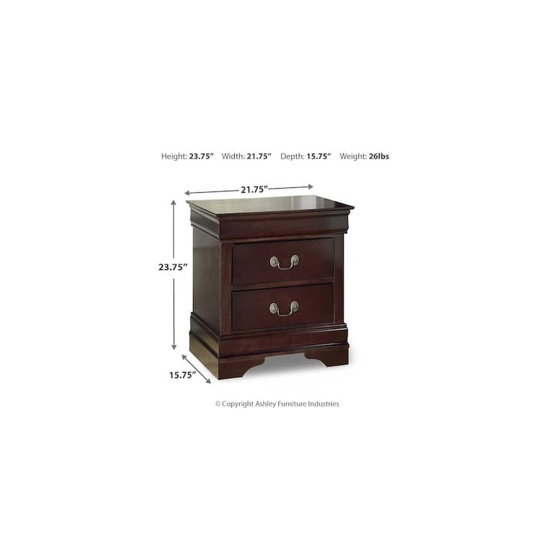Signature Design by Ashley Alisdair Reddish Brown Nightstand