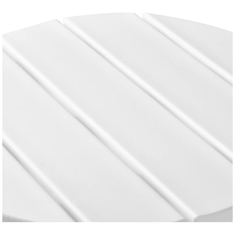 Laguna Outdoor Folding Adjustable Adirondack Chair with Hideaway Ottoman & Round Side Table