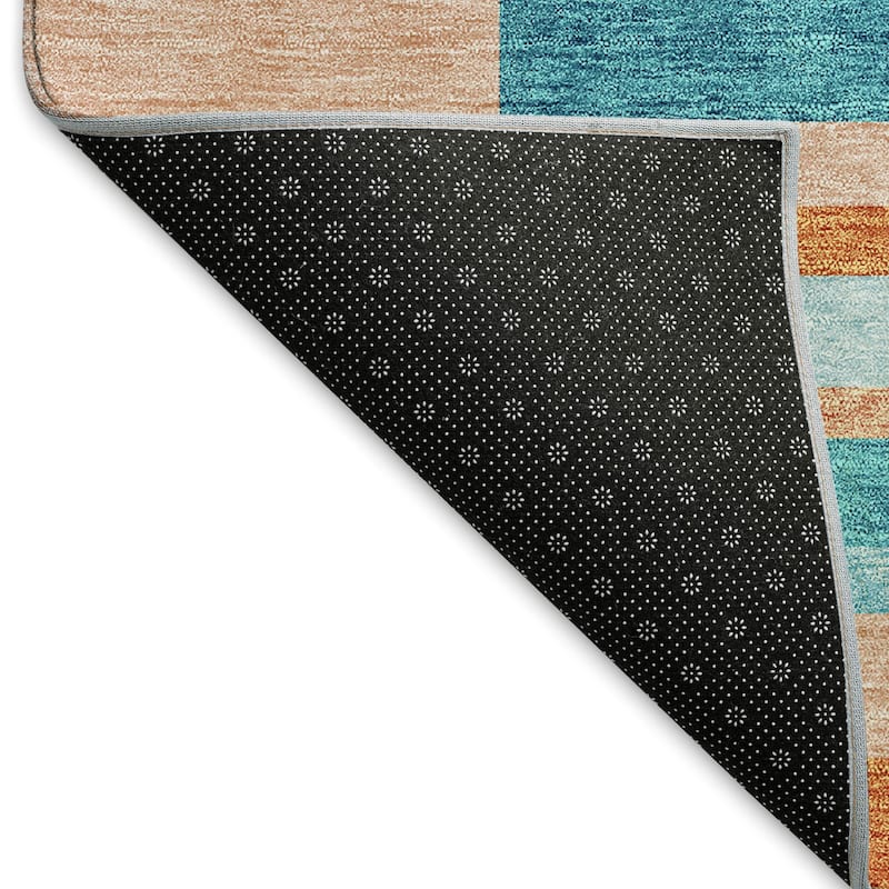 Premium Washable Super Soft Mosaic Stripe Mayfield Rug