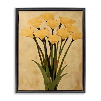 Stupell Hand Picked Daffodils Framed Floater Canvas Wall Art Design By Franklyn Gregory