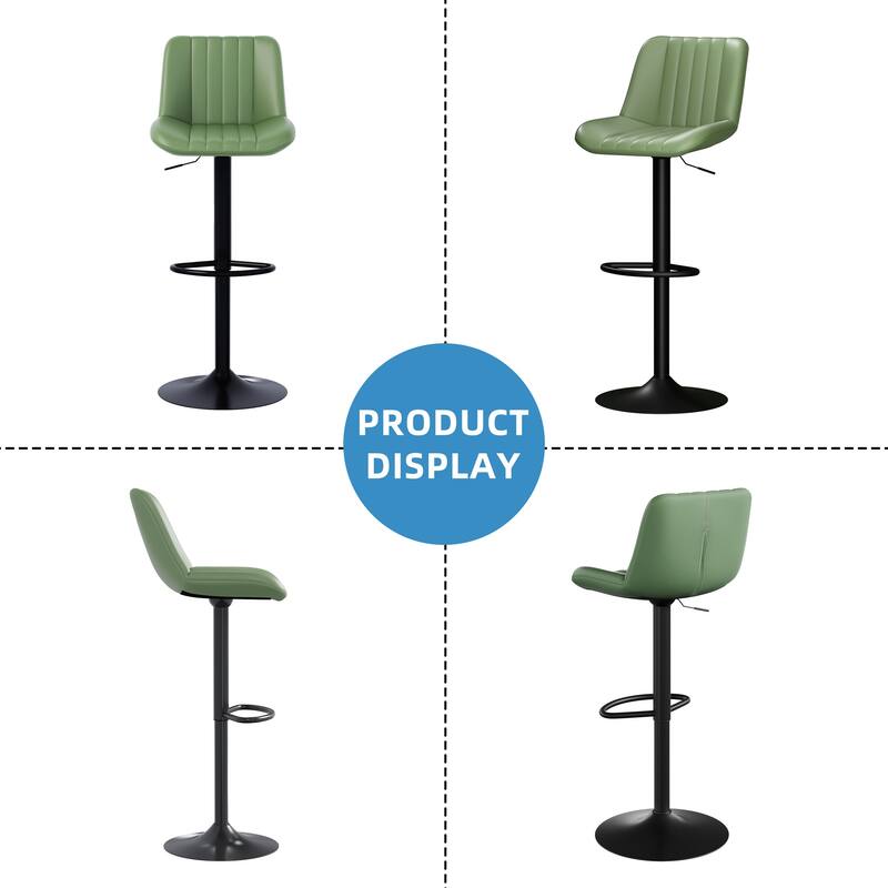 Bar Stool with 360° Swivel - Modern Kitchen & Home Bar Seating，Set of 2