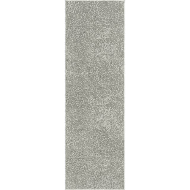N Natori Serengeti Leopard Area Rug - Runner 2'8" x 8' - Grey