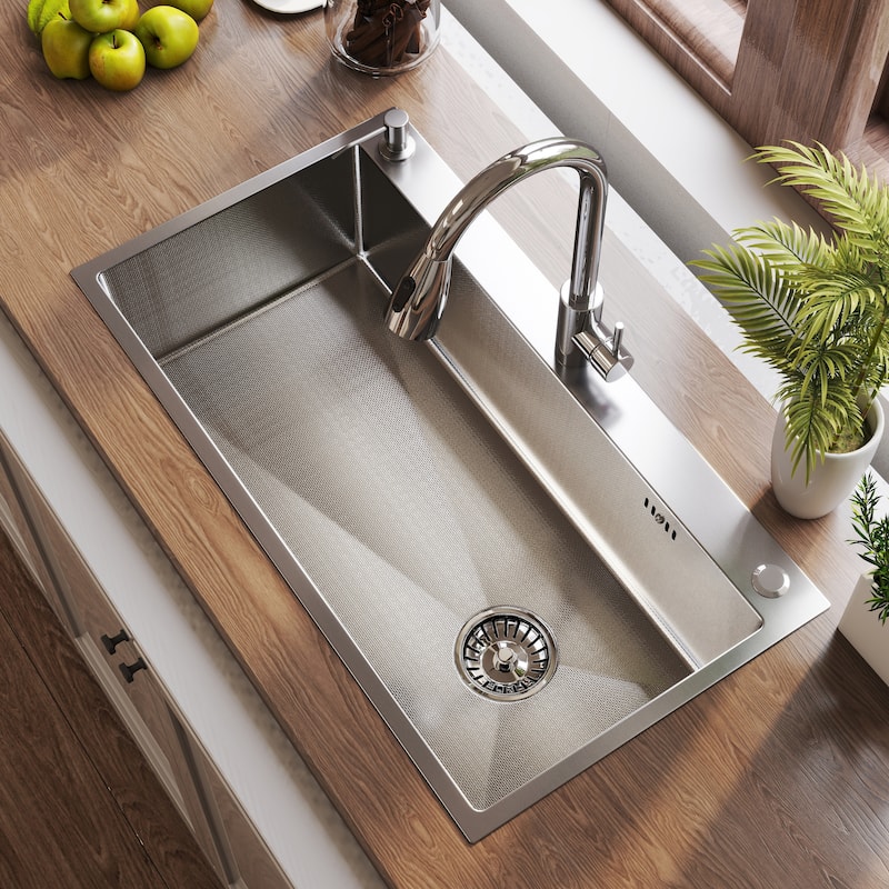 Stainless Steel Single Bowl Drop in Kitchen Sink
