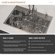 preview thumbnail 6 of 8, HOROW 33" x 22'' Single Bowl Stainless Steel Kitchen Sink with Workstation and 2 Faucets Holes