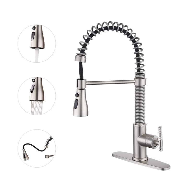Single Handle Pull Down Sprayer Kitchen Faucet